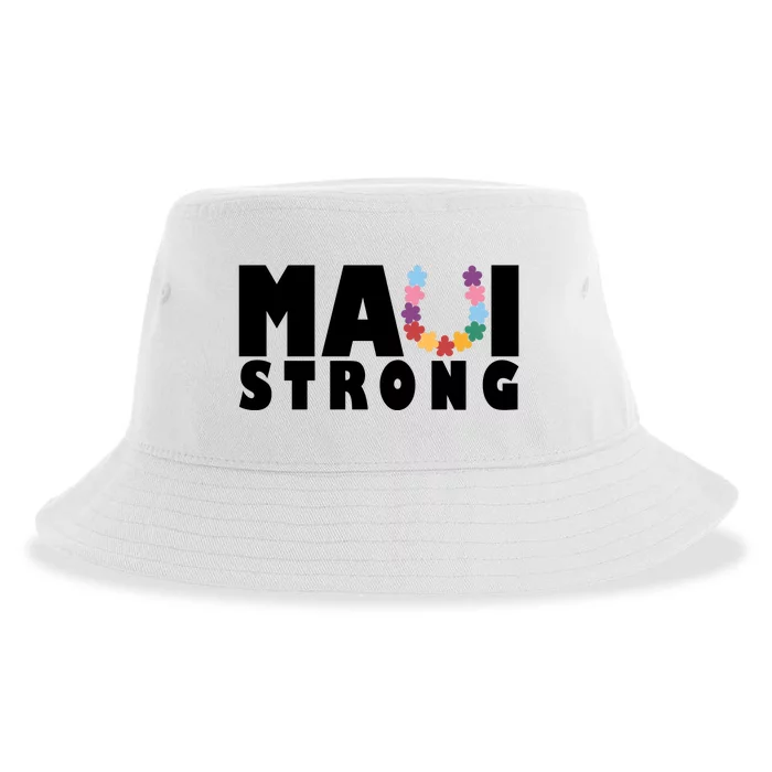 Maui Strong Hawaii Relief Awareness Sustainable Bucket Hat