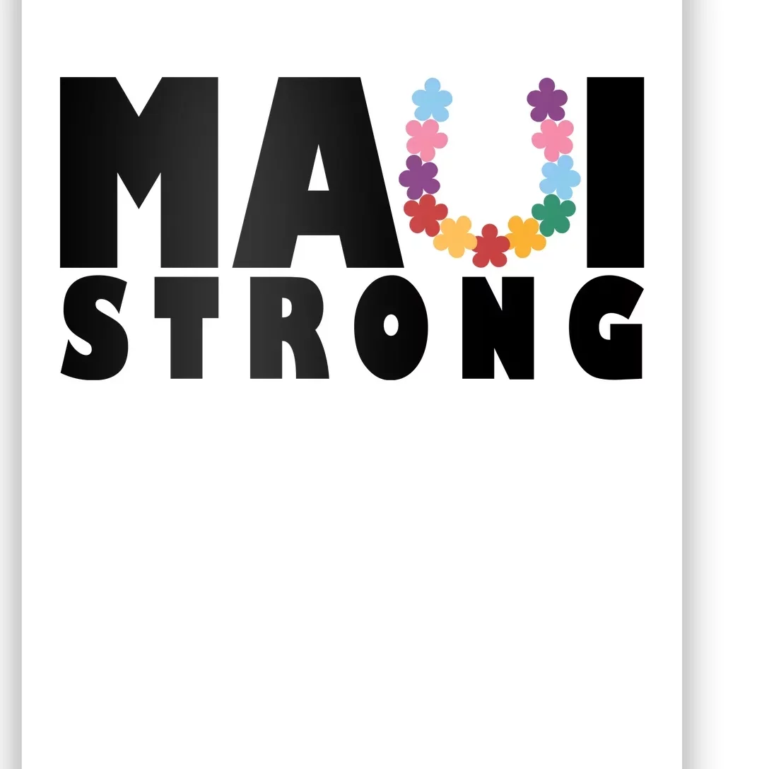 Maui Strong Hawaii Relief Awareness Poster