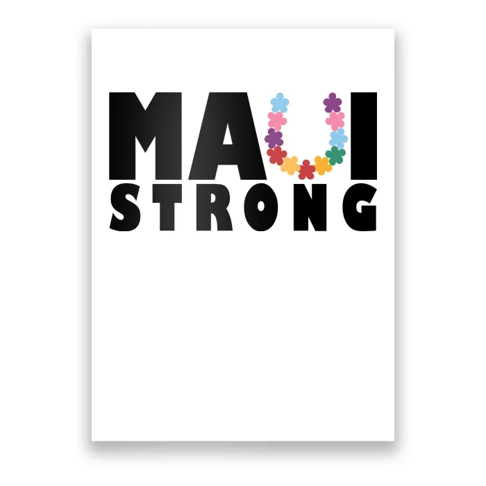 Maui Strong Hawaii Relief Awareness Poster