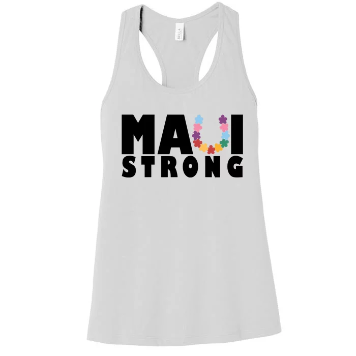 Maui Strong Hawaii Relief Awareness Women's Racerback Tank