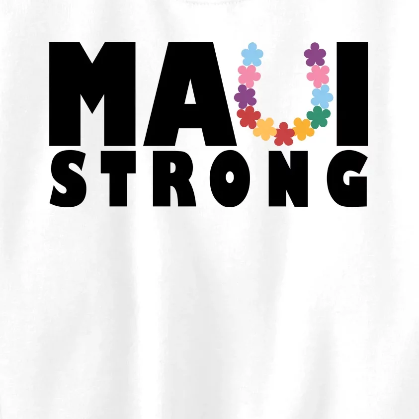 Maui Strong Hawaii Relief Awareness Kids Sweatshirt