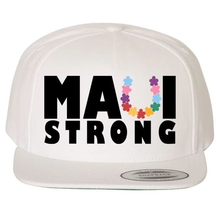 Maui Strong Hawaii Relief Awareness Wool Snapback Cap