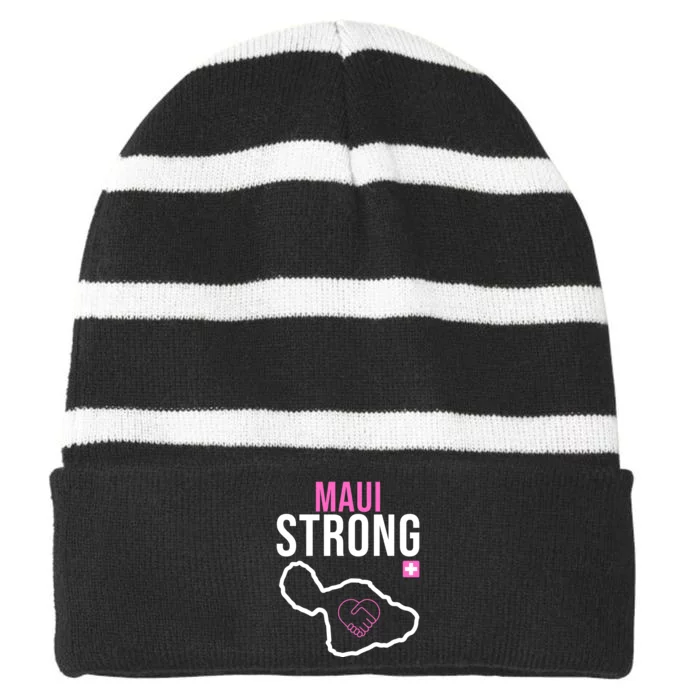 Maui Strong Hawaii Wildfire Relief Striped Beanie with Solid Band