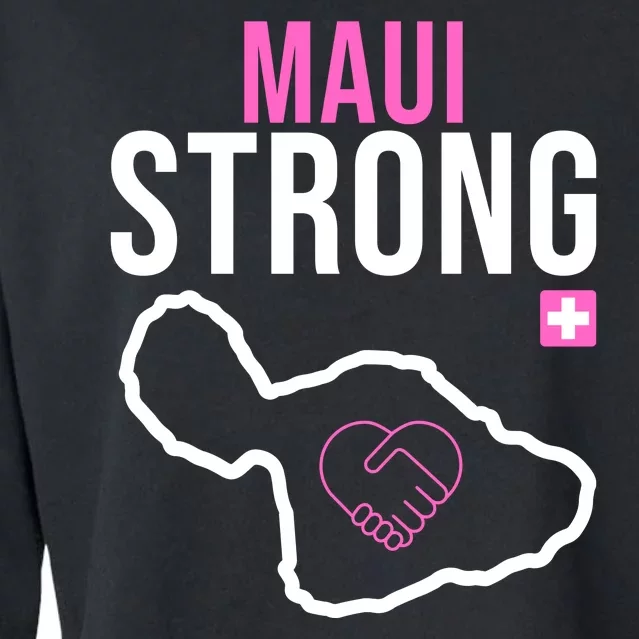 Maui Strong Hawaii Wildfire Relief Cropped Pullover Crew