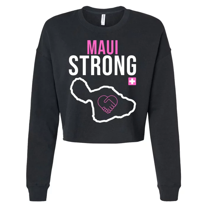 Maui Strong Hawaii Wildfire Relief Cropped Pullover Crew