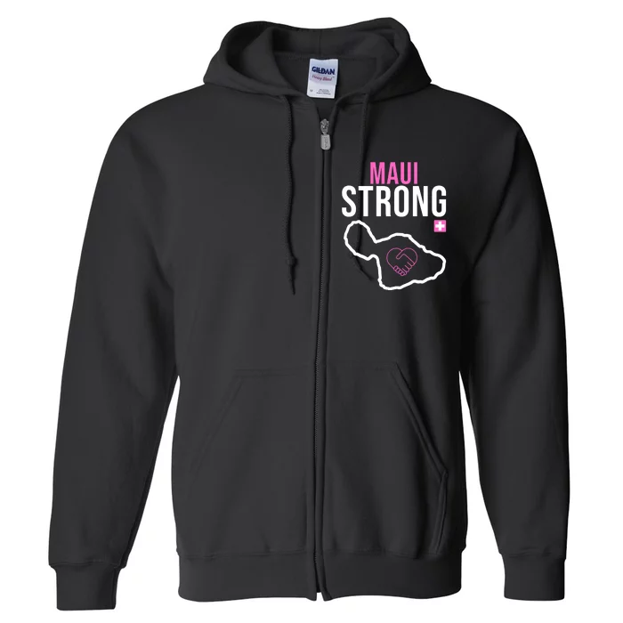 Maui Strong Hawaii Wildfire Relief Full Zip Hoodie