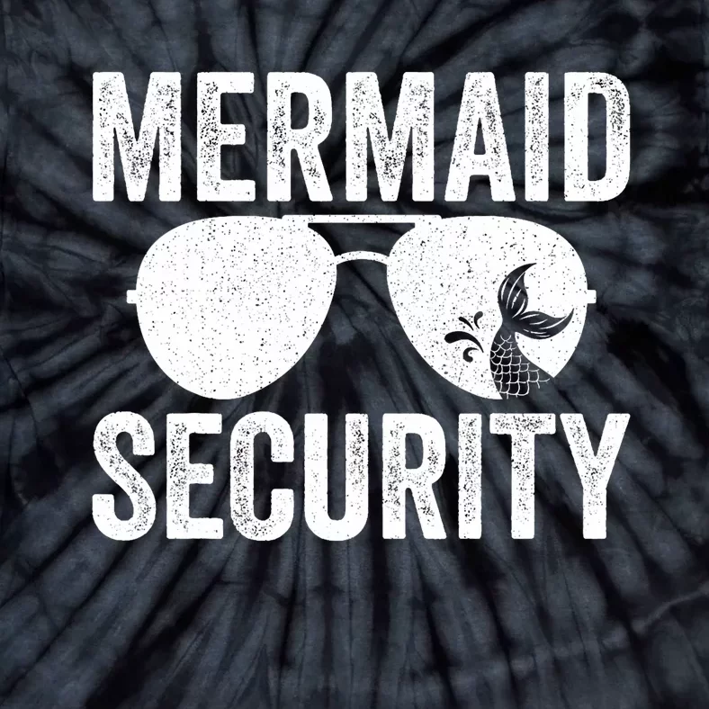 Mermaid Security Halloween Costume Tie-Dye T-Shirt