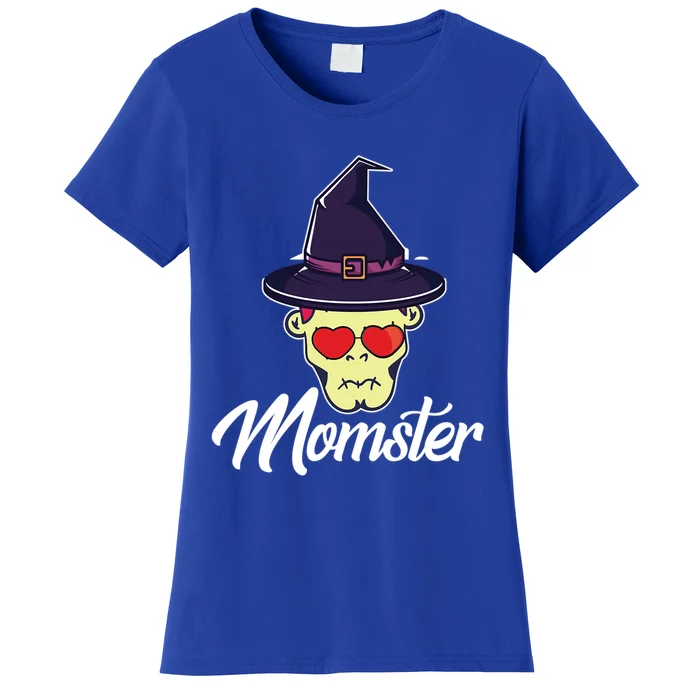 Momster Scary Halloween Mom Skeleton Skull Spooky Season Meaningful Gift Women's T-Shirt