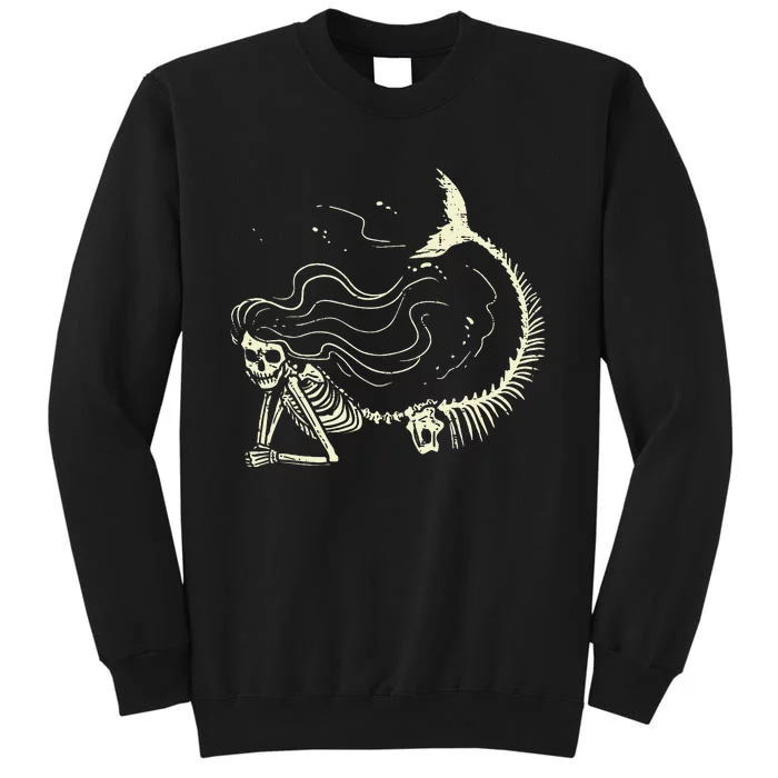 Mermaid Skeleton Halloween Costume Women Girls Sweatshirt