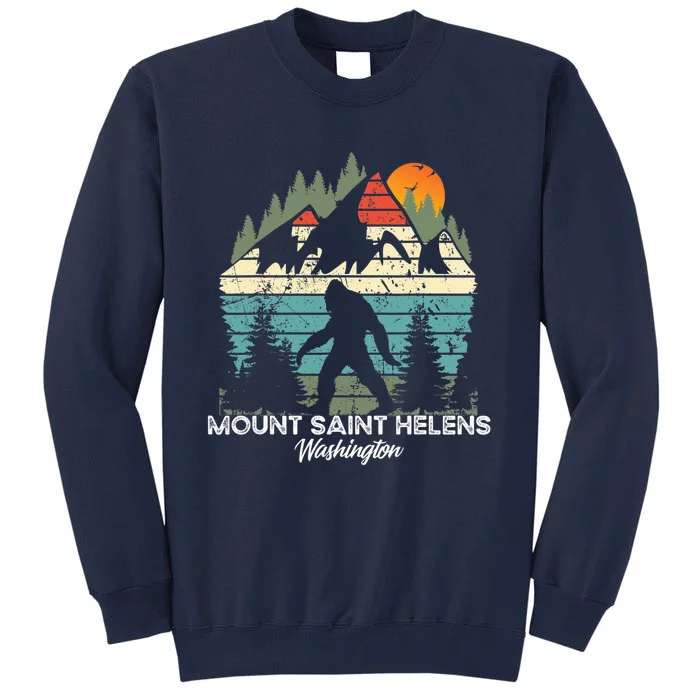 Mount Saint Helens Washington National Park Retro 80's Tall Sweatshirt