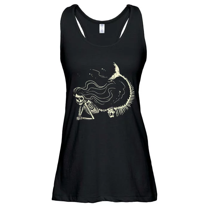 Mermaid Skeleton Halloween Costume Ladies Essential Flowy Tank