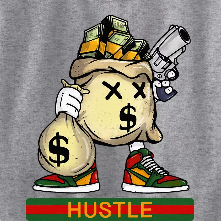 Money Stacks Hustle Wall Street Hip Hop Rap Lover Kids Sweatshirt