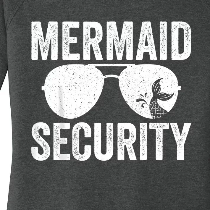 Mermaid Security Halloween Costume Women's Perfect Tri Tunic Long Sleeve Shirt