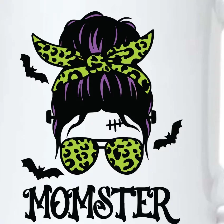 Momster Shirts Halloween Messy Bun MomSter Black Color Changing Mug