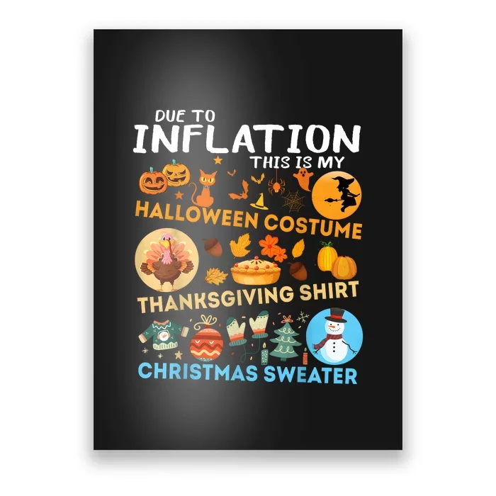 My Spooky Halloween Thanksgiving Ugly Christmas Costume Poster