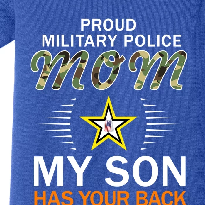 My Son Has Your Backgiftproud Mp Military Police Mom Army Gift Baby Bodysuit