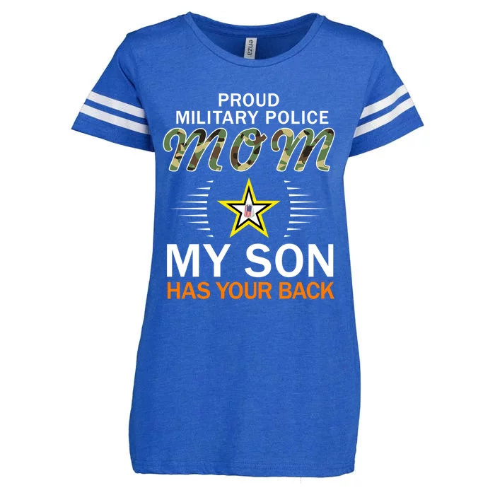 My Son Has Your Backgiftproud Mp Military Police Mom Army Gift Enza Ladies Jersey Football T-Shirt