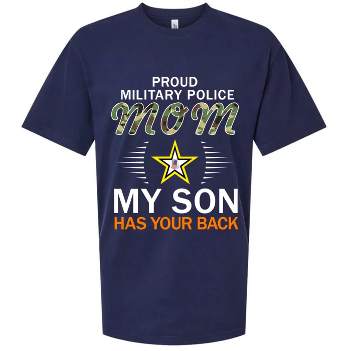 My Son Has Your Backgiftproud Mp Military Police Mom Army Gift Sueded Cloud Jersey T-Shirt