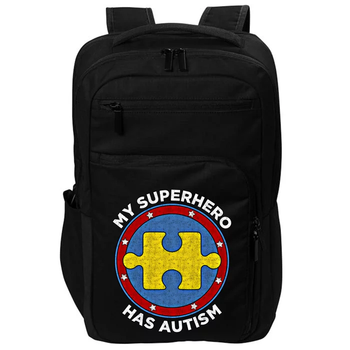 My Superhero Has Autism Awareness Gift Support Gift Impact Tech Backpack