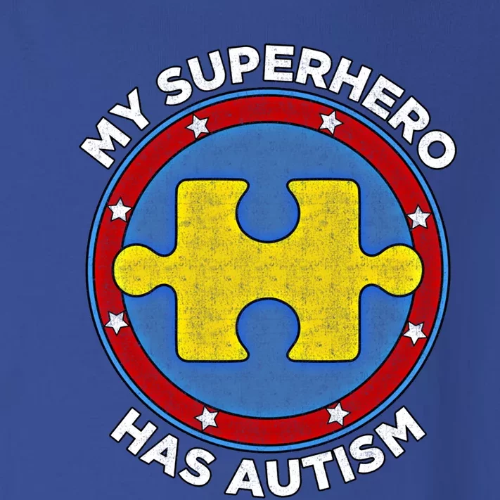 My Superhero Has Autism Awareness Gift Support Gift Toddler Long Sleeve Shirt