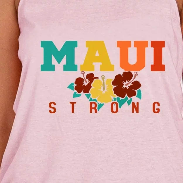 Maui Strong Hawaii Strong Gift Pray For Maui Women's Knotted Racerback Tank