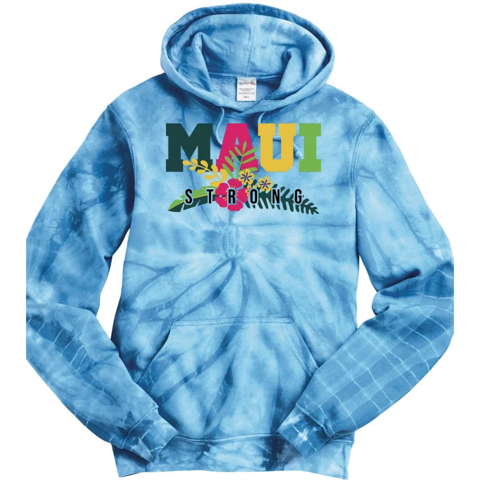 Maui Strong Hawaii Wildfire Relief Tie Dye Hoodie