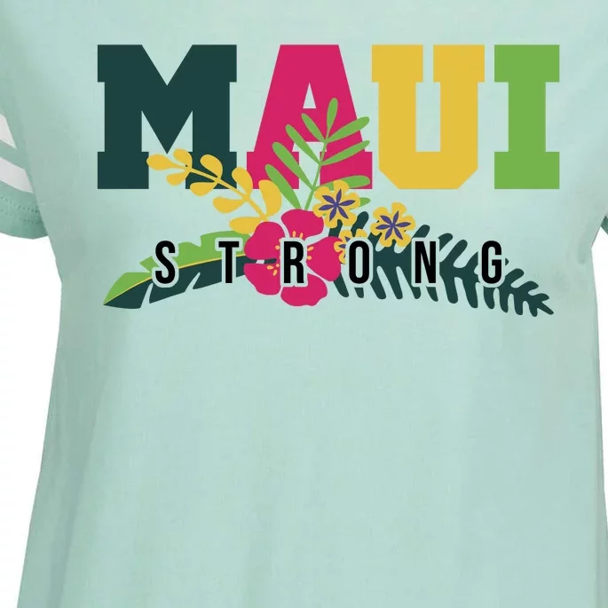 Maui Strong Hawaii Wildfire Relief Enza Ladies Jersey Football T-Shirt