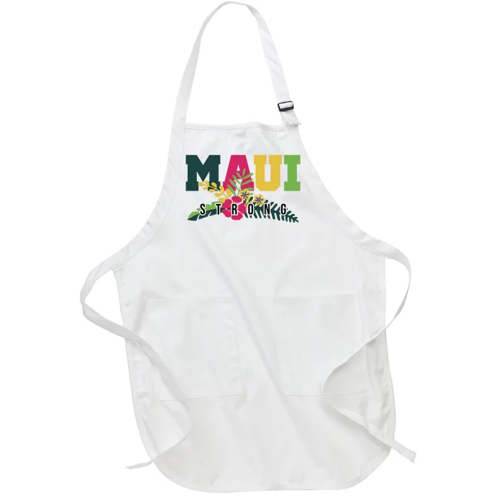 Maui Strong Hawaii Wildfire Relief Full-Length Apron With Pocket