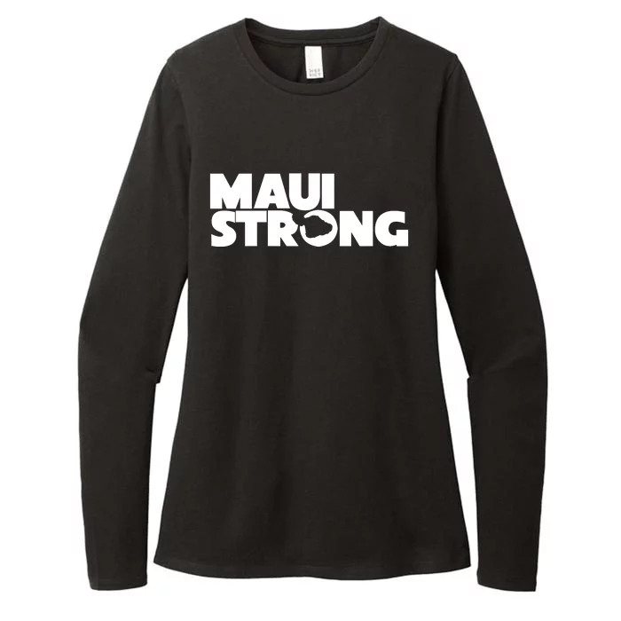 Maui Strong Hawaii Wildfire Womens CVC Long Sleeve Shirt