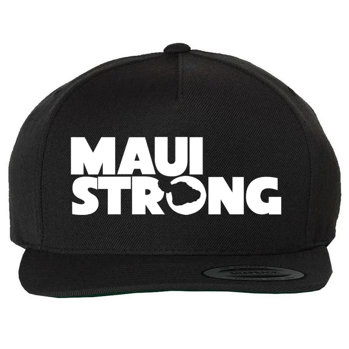 Maui Strong Hawaii Wildfire Wool Snapback Cap