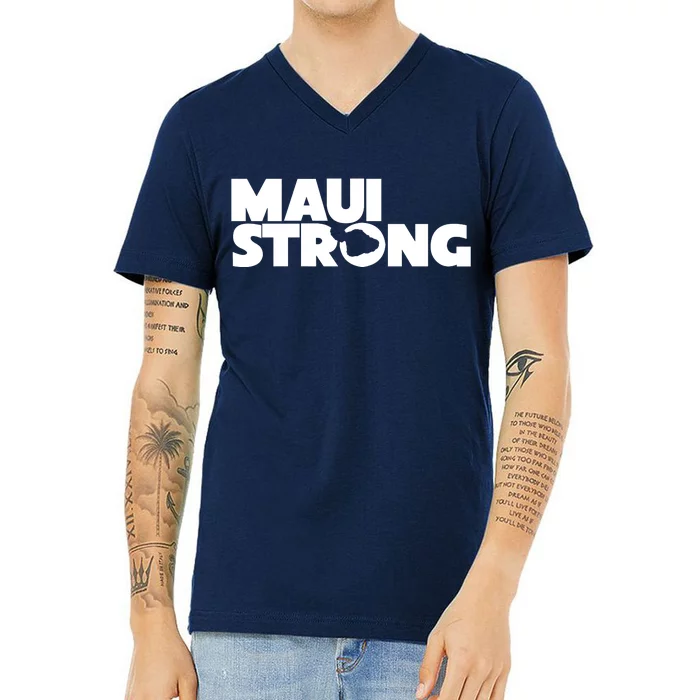 Maui Strong Hawaii Wildfire V-Neck T-Shirt