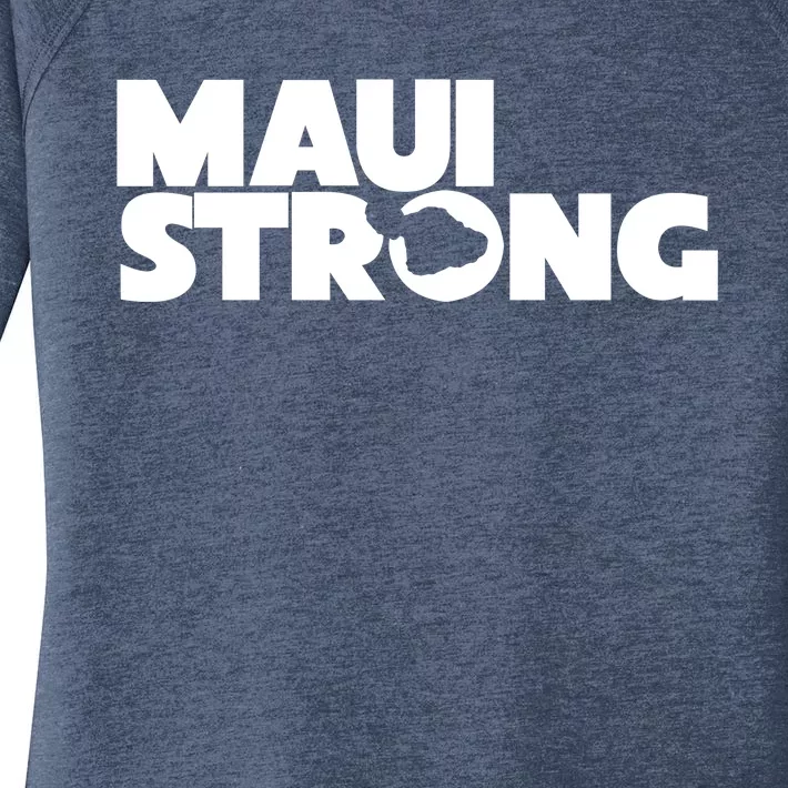 Maui Strong Hawaii Wildfire Women's Perfect Tri Tunic Long Sleeve Shirt