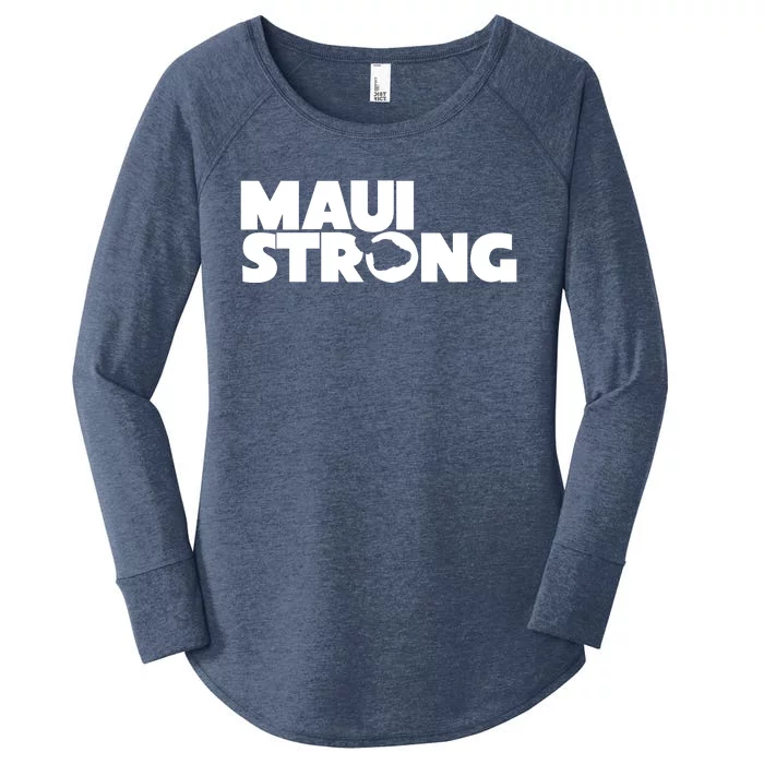 Maui Strong Hawaii Wildfire Women's Perfect Tri Tunic Long Sleeve Shirt