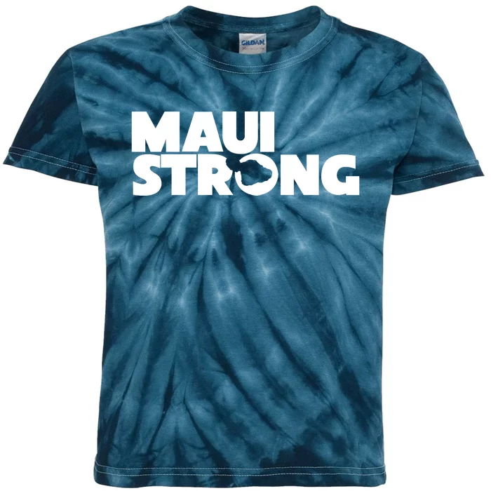 Maui Strong Hawaii Wildfire Kids Tie-Dye T-Shirt