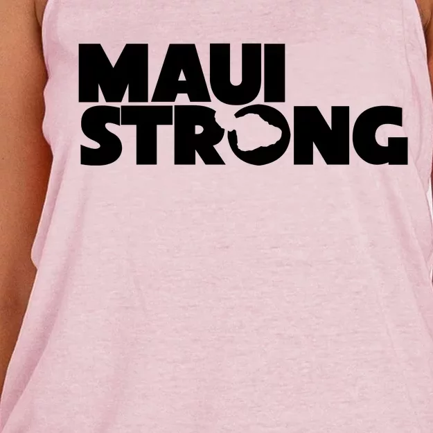 Maui Strong Hawaii Wildfire Women's Knotted Racerback Tank