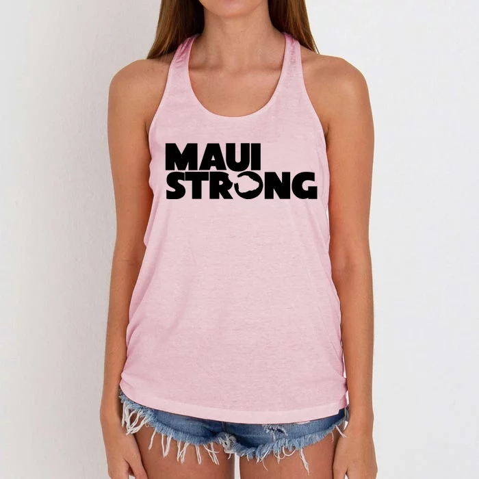 Maui Strong Hawaii Wildfire Women's Knotted Racerback Tank