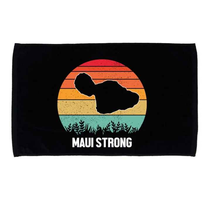 Maui Strong Hawaii Wildfire Sunset Microfiber Hand Towel