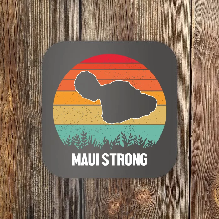 Maui Strong Hawaii Wildfire Sunset Coaster