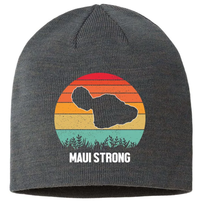 Maui Strong Hawaii Wildfire Sunset 8 1/2in Sustainable Knit Beanie