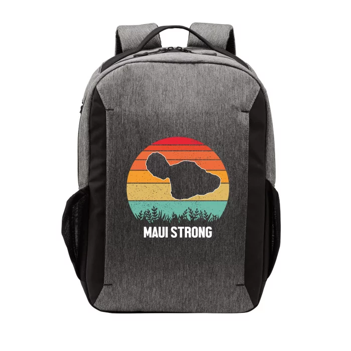 Maui Strong Hawaii Wildfire Sunset Vector Backpack