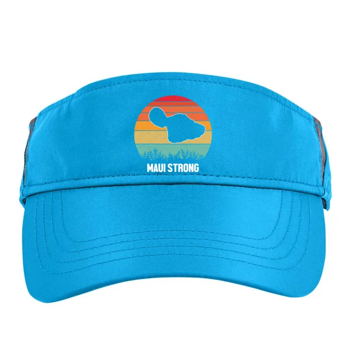 Maui Strong Hawaii Wildfire Sunset Adult Drive Performance Visor