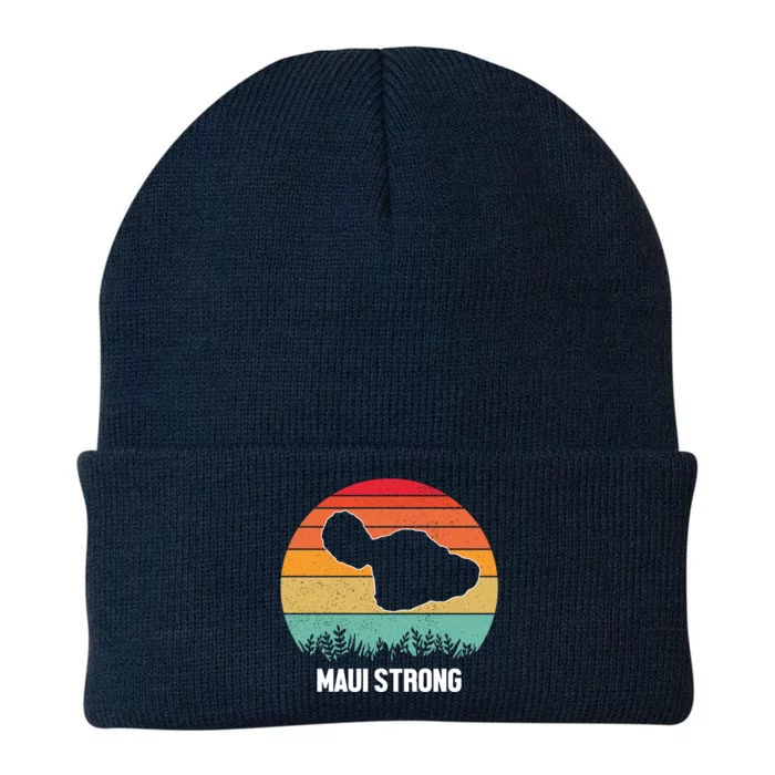 Maui Strong Hawaii Wildfire Sunset Knit Cap Winter Beanie