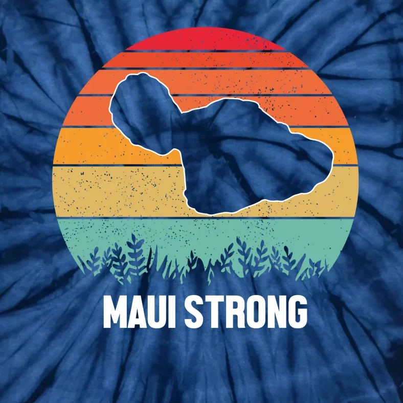 Maui Strong Hawaii Wildfire Sunset Tie-Dye T-Shirt