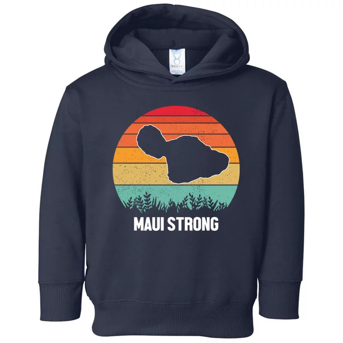 Maui Strong Hawaii Wildfire Sunset Toddler Hoodie