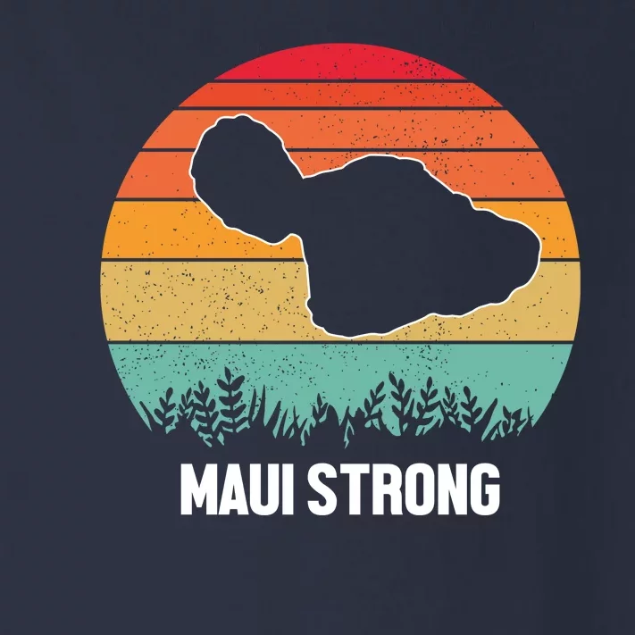 Maui Strong Hawaii Wildfire Sunset Toddler Long Sleeve Shirt