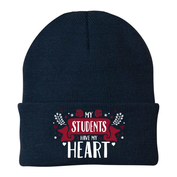 My Students Have My Heart Tearcher And Students Gift Knit Cap Winter Beanie