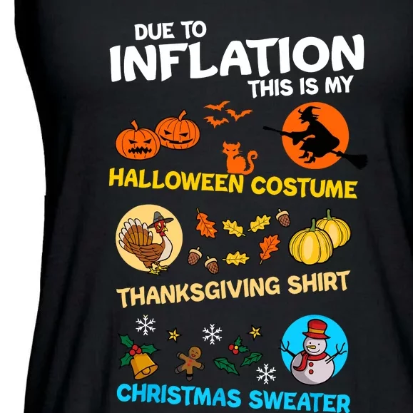 My Spooky Halloween Thanksgiving Ugly Christmas Costume Ladies Essential Flowy Tank