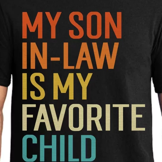 My Son In Law Is My Favorite Child Funny Family Humor Retro Pajama Set