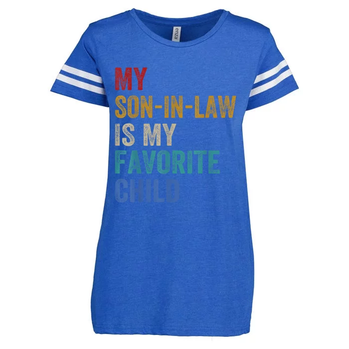 My Son In Law Is My Favorite Child Funny Family Humour Retro Enza Ladies Jersey Football T-Shirt