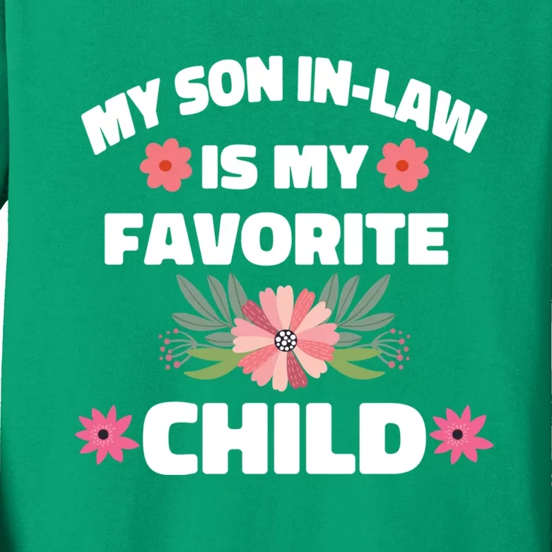 My Son In Law Is My Favorite Child Kids Long Sleeve Shirt